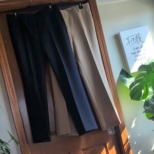 Ann Taylor  The Jayne Elegant Navy and Tan Pants